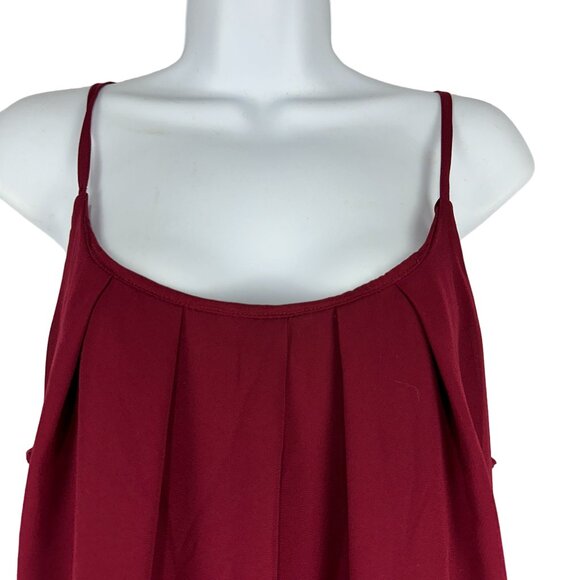 Maurices Women's Spaghetti Strap Blouse Size L Red - Picture 2 of 6